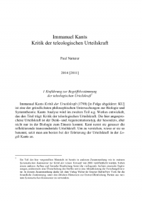 Kants Kritik der Urteilskraft